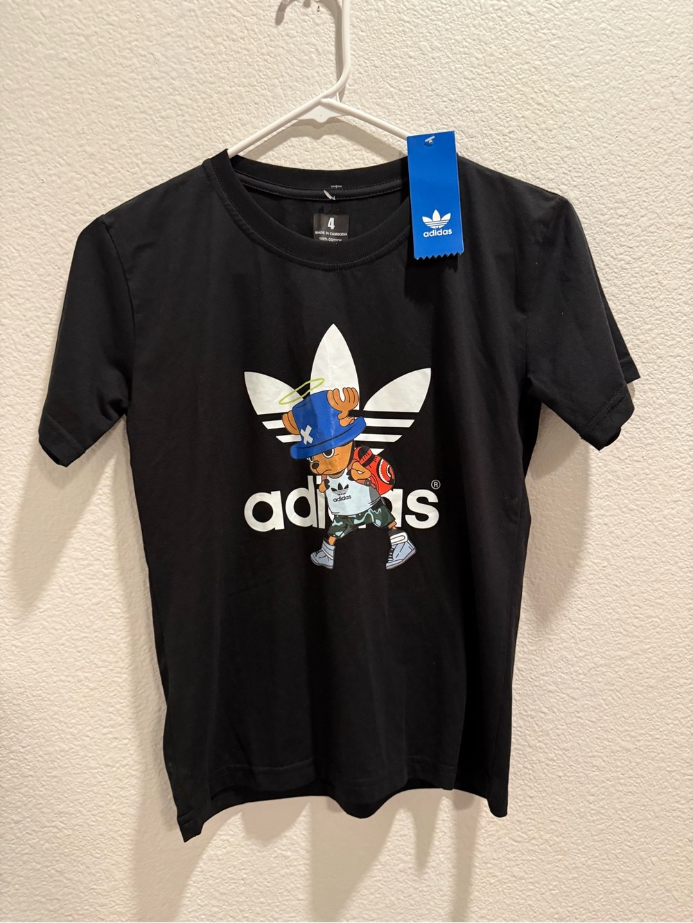 Adidas x One Piece Chopper Black Kid's Graphic Tee